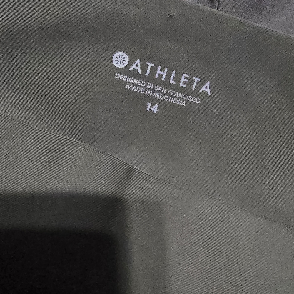 Athleta Sutton Cargo Joggers, Olive Green, Pull-On, Knit Waistband, Sz 14, EUC! - Picture 9 of 9